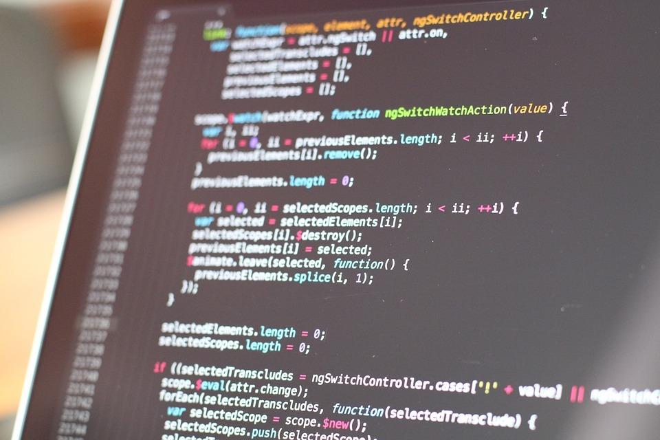 Coding Screen | Web Design Surrey | Thunderbolt