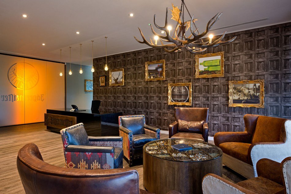 Picture of Jägermeister's reception area, which was designed by Rapport Solutions